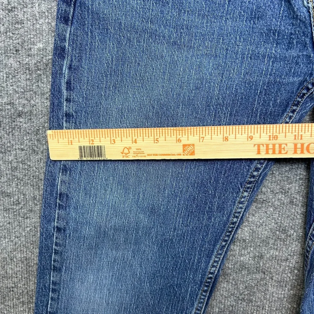 Levi's 505 Jeans Men's Blue Denim Straight Pockets Classic Zip Fly 34X31 - Flaws